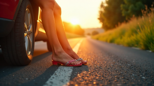 Auto fahren mit Flip-Flops, High-Heels und barfuß: Risiken und rechtliche Aspekte